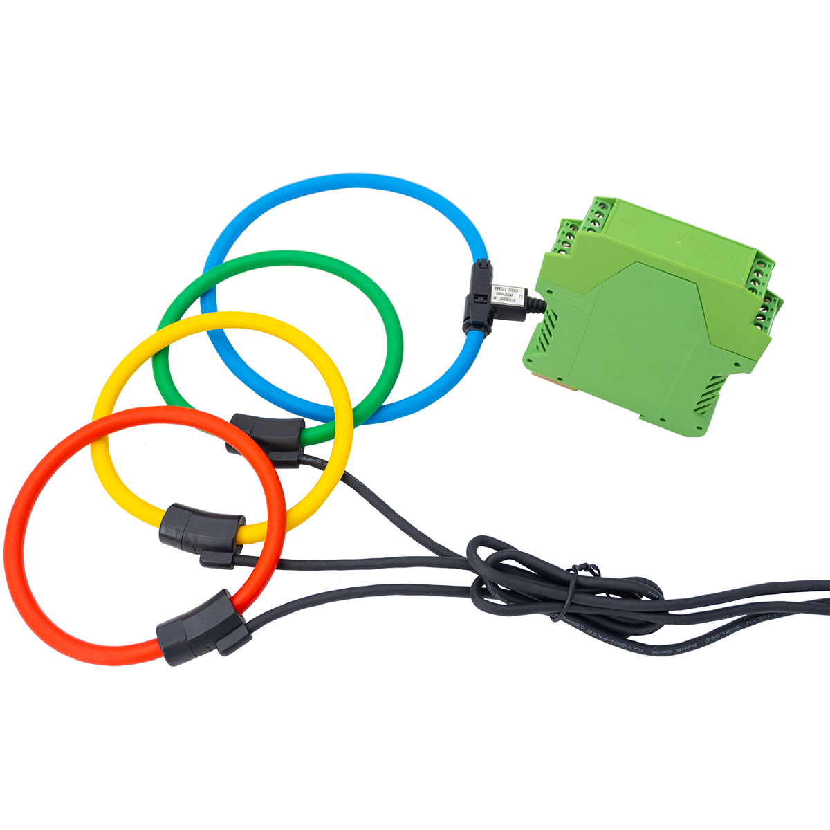 Flexible Rogowski-Spule vom Split-Typ mit schienenmontiertem 1A-Integrator 