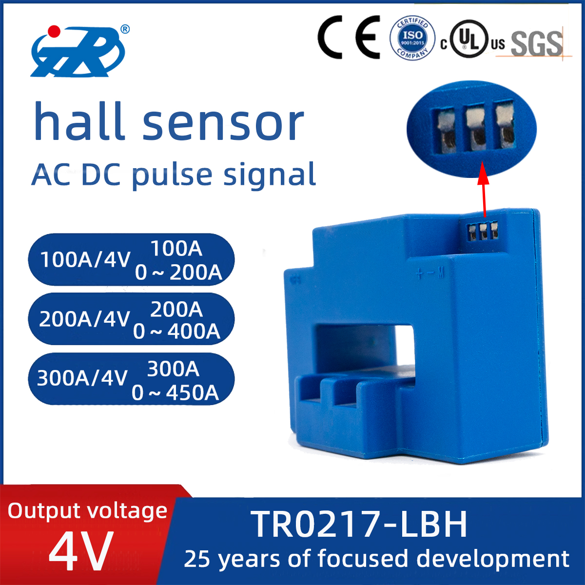 Halleffekt-Stromsensor mit transienter Spitzenerkennung