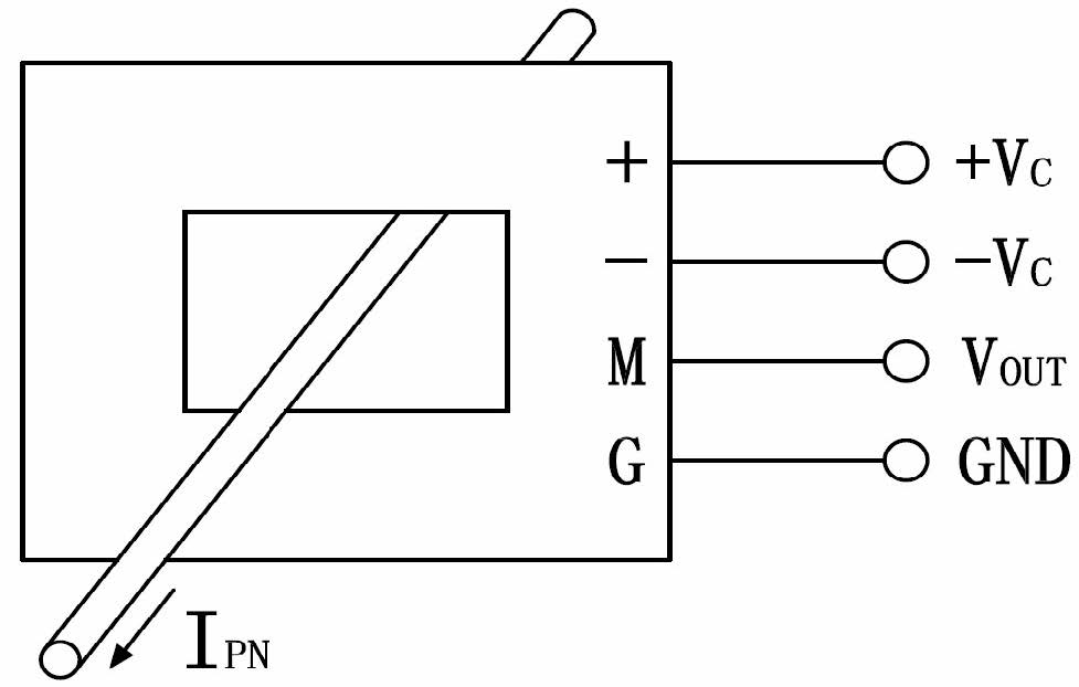 Elektrischer Schaltplan des Leckstromsensors TR0215-LXN